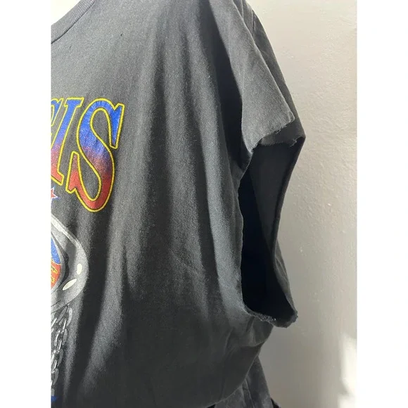 Vintage 90's y2k sturgis bike rally bald eagle graphic tee muscle tshirt - Picture 3 of 7